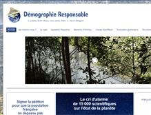 Tablet Screenshot of demographie-responsable.org